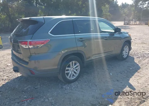 2015 Toyota Highlander Le V6 z USA, uszkodzony, nr VIN 5TDZKRFHXFS070565